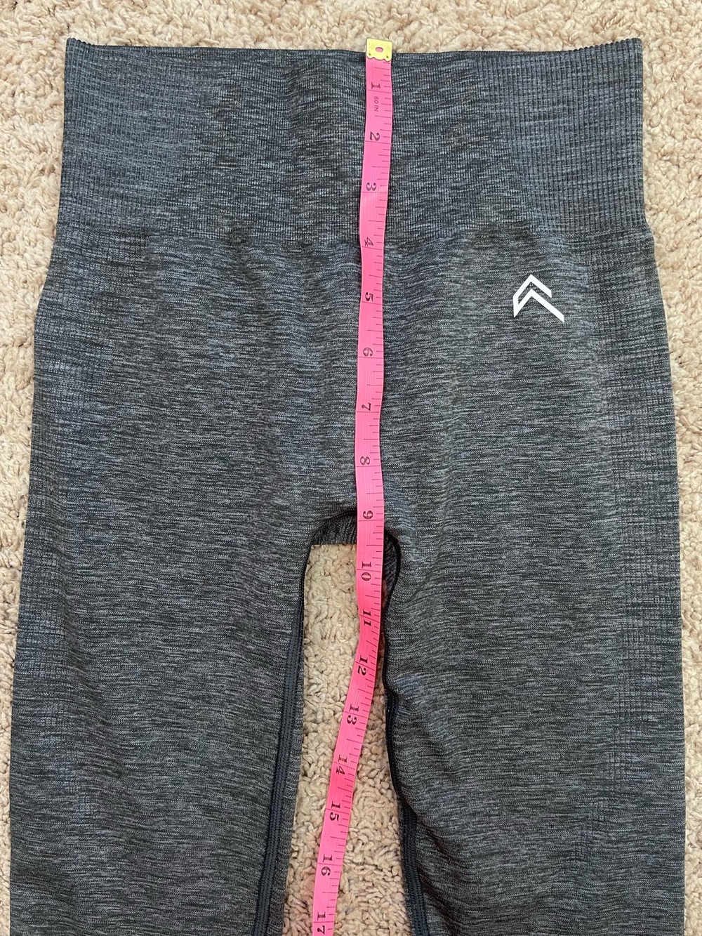NWT Oner Active Classic Seamless Leggings in Coal Marl Size Medium Short Length - Picture 14 of 16